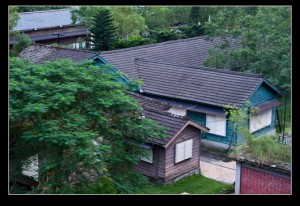 ＊園區中保留了相當多傳統的日本式魚麟瓦房