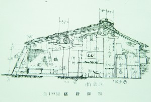 圖2：千千岩助太郎所繪製的石版屋建築圖