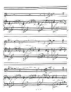 蕭泰然「夜曲-為小提琴與鋼琴」樂譜手稿第二頁。(蕭泰然博士提供)