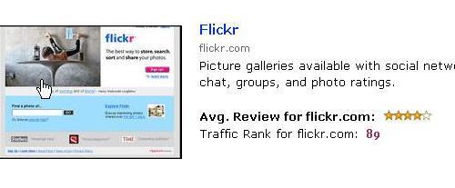 Flickr 與 Folksonomy（圖表 1、資料來源：www.alexa.com。）