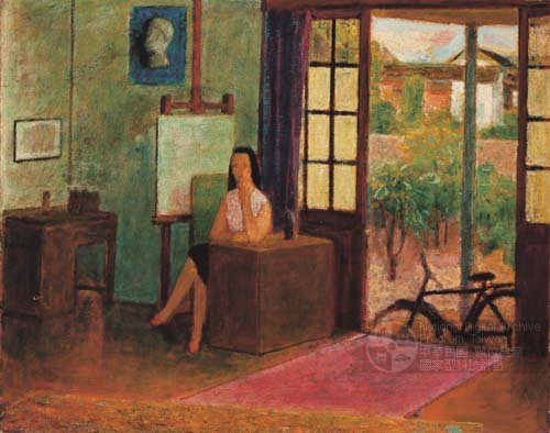 藏品圖片:1947 李石樵畫室