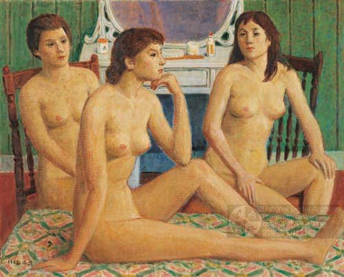 藏品圖片:1983 室內三裸女