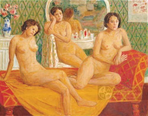 藏品圖片:1982 裸婦三人
